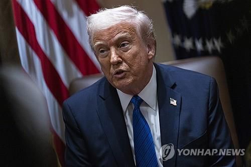 트럼프 대통령[EPA 연합뉴스. 재판매 및 DB 금지]