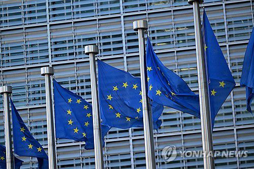EU 깃발[AFP 연합뉴스 자료사진. 재판매 및 DB 금지]