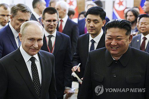 푸틴과 김정은[AP=연합뉴스 자료사진]