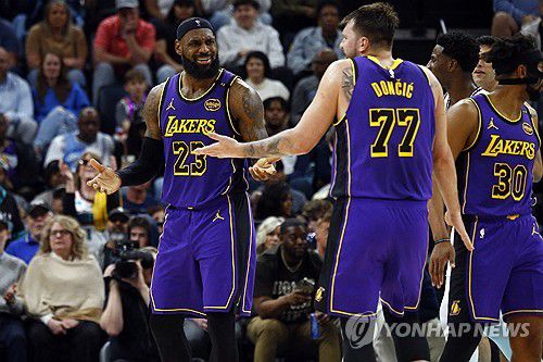 르브론 제임스와 루카 돈치치[Imagn Images=연합뉴스. 재판매 및 DB 금지]