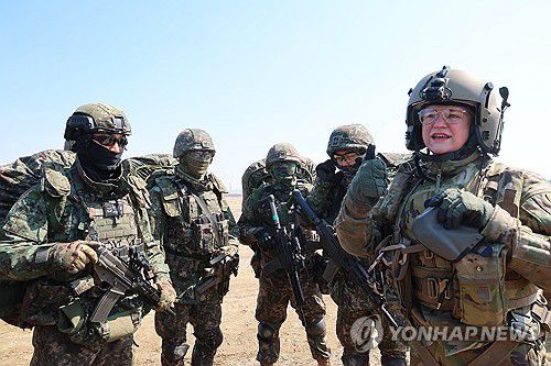 한미연합훈련 참가한 주한미군[연합뉴스 자료사진]