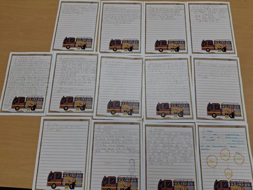 초등학생이 보내온 감사 편지[영덕소방서 제공. 재판매 및 DB 금지]