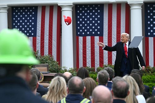 상호관세 발표날 도널드 트럼프 미국 대통령[연합뉴스]
