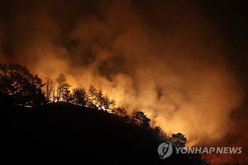 산청 산불[독자 제공. 재판매 및 DB 금지]