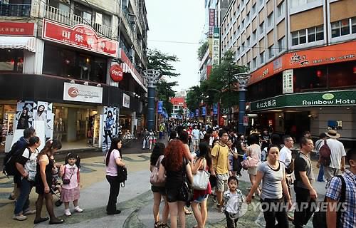 타이베이 거리(기사 내용과는 상관없음)[연합뉴스 자료사진. 재판매 및 DB 금지]