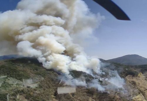 하동 옥종면 산불[산림청 제공. 재판매 및 DB 금지]