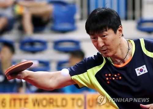 선수 시절의 오상은 탁구 남자대표팀 감독[연합뉴스 자료 사진]