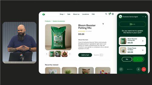 '구글 클라우드 넥스트 2025'에서 시연된 AI 에이전트 기능 [구글 클라우드 유튜브 캡처]