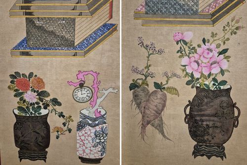 '책거리12폭병풍'(1918) 속 기물들의 모습