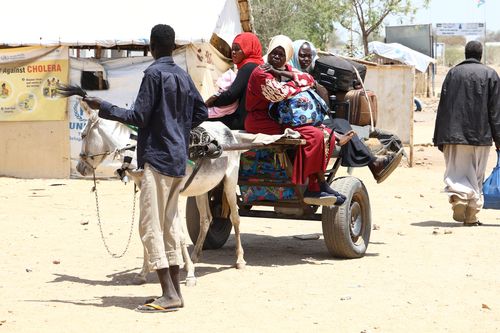 조다 국경검문소 도착한 수단 난민들성도현 기자 raphael@yna.co.kr