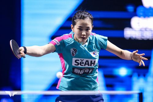 WTT 시리즈에 참가한 김나영의 경기 장면[WTT 인스타그램 캡처. 재판매 및 DB 금지]