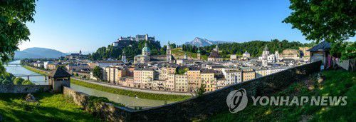 잘츠부르크시 전경[잘츠부르크주관광청 제공. 재판매 및 DB 금지]