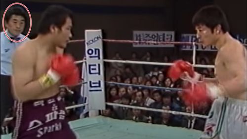 1988년 12월22일 박종팔 대 백인철의 라이벌전에서 주심을 맡았던 고인[KBM 유튜브 캡처]