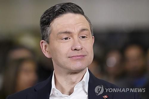 피에르 포일리에브르 캐나다 보수당 대표[AP 연합뉴스 자료사진. 재판매 및 DB 금지]