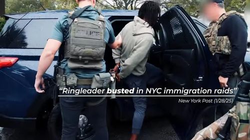 크리스티 놈 장관이 등장한 미국의 불법이민 단속 광고[미 국토안보부 유튜브 화면 캡처. 재판매 및 DB 금지]