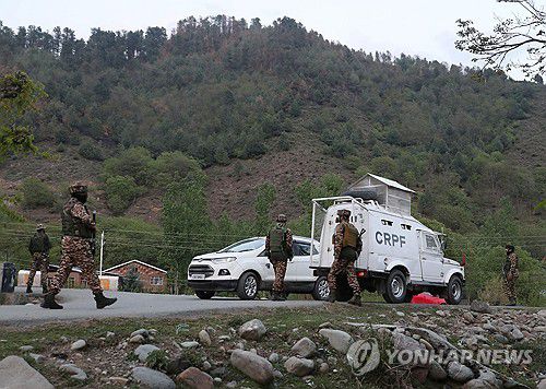 인도 카슈미르 테러 발생 지역[EPA 연합뉴스 자료사진. 재배포 및 판매 금지]