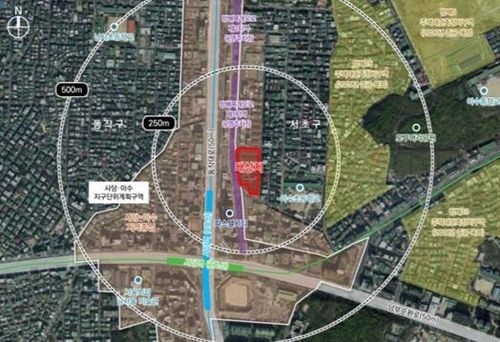 사당역세권 위치도[서울시 제공. 재판매 및 DB 금지]