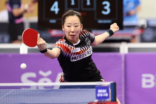 화성도시공사 양하은의 경기 장면[대한탁구협회 제공. 재판매 및 DB 금지]