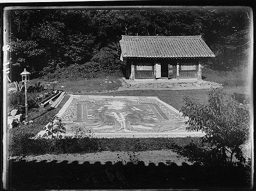 일제강점기 때 촬영한 무량사 괘불도 유리건판 자료[국립중앙박물관 제공. 재판매 및 DB 금지]