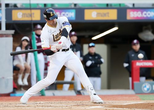 SSG 부상 대체 외국인 타자 맥브룸의 타격[SSG 랜더스 제공. 재판매 및 DB 금지]