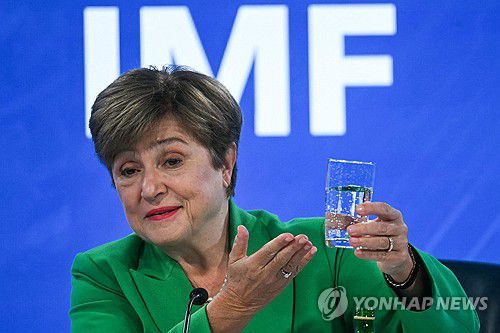 게오르기에바 IMF 총재[AFP 연합뉴스 자료사진. 재판매 및 DB 금지]
