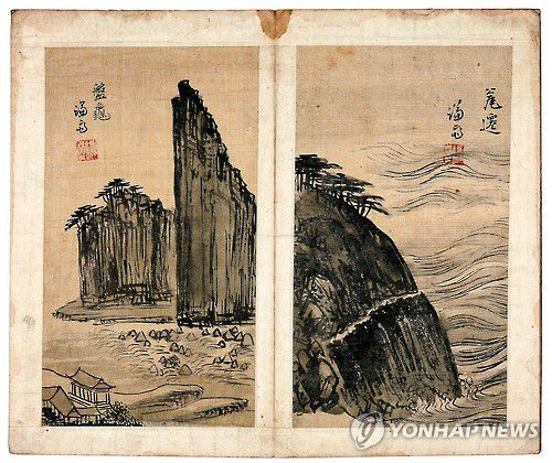 정선이 그린 반구대 절경[울산대곡박물관 제공. 재판매 및 DB 금지]