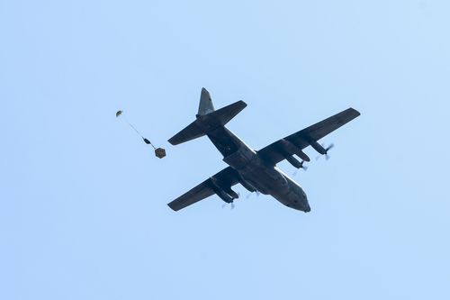 해병대 합동 공중재보급 훈련[해병대 제공. 재판매 및 DB 금지]