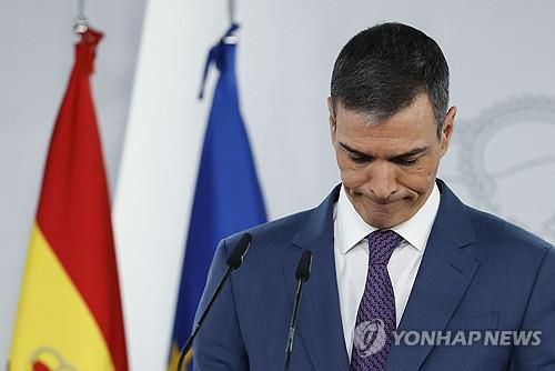 페드로 산체스 스페인 총리[EPA 연합뉴스 자료사진. 재판매 및 DB 금지]
