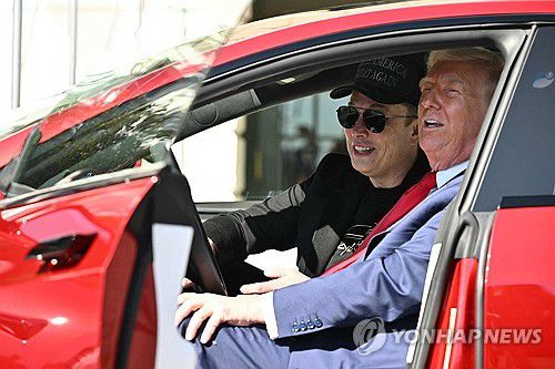 트럼프 대통령과 머스크[AFP=연합뉴스 자료사진]