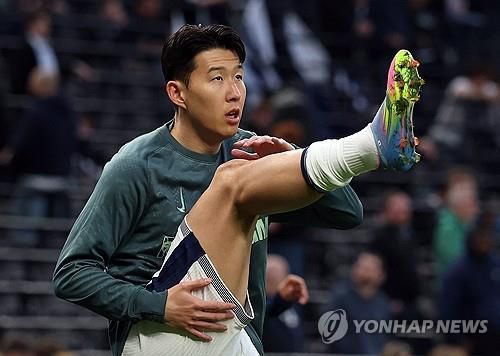 부상으로 결장이 이어지는 토트넘의 손흥민.[로이터=연합뉴스 자료사진]