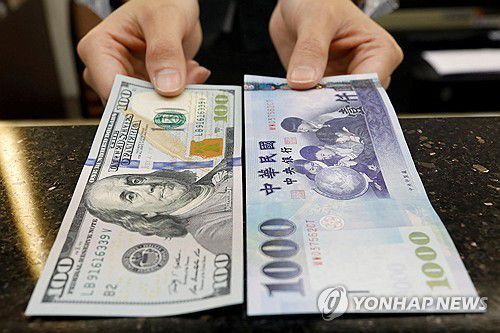 미국 달러화와 대만달러[로이터 연합뉴스 자료사진]
