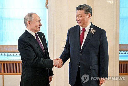 블라디미르 푸틴 러시아 대통령과 시진핑 중국 국가주석[로이터 /크렘린풀 연합뉴스. 재판매 및 DB 금지]