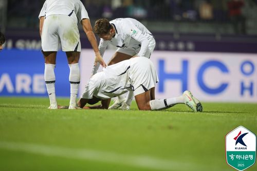 자책골 넣고 좌절해 하는 에드가[한국프로축구연맹 제공. 재판매 및 DB 금지]
