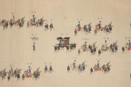 조선통신사 행렬도 중 일부 [국립중앙박물관 제공. 재판매 및 DB 금지]