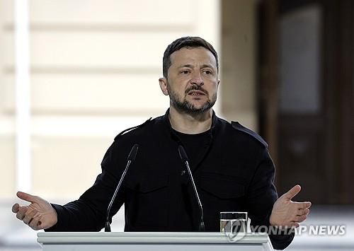 볼로디미르 젤렌스키 우크라이나 대통령[EPA 연합뉴스 자료사진. 재판매 및 DB 금지]