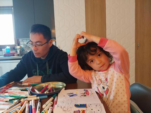 장성탄 씨와 딸 엘로이즈[부인 로리안 씨 제공]