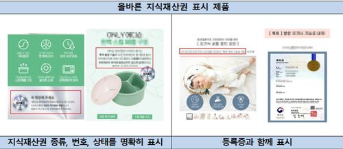 유아용품 올바른 지식재산권 표시 제품[특허청 제공. 재판매 및 DB 금지]