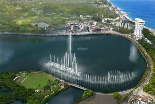 경포호 인공분수 조감도[연합뉴스 자료사진]