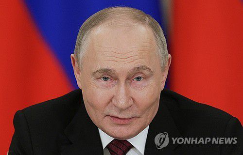 블라디미르 푸틴 러시아 대통령[크렘린궁 사진기자단 스푸트니크 EPA=연합뉴스]