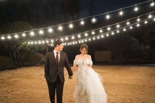 SSG 최정과 아내 나윤희 씨[나윤희 씨 제공. 재판매 및 DB 금지]