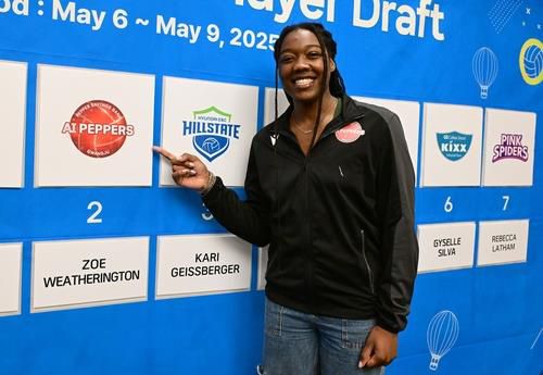 페퍼저축은행이 외국인 드래프트에서 뽑은 웨더링턴[한국배구연맹 제공. 재판매 및 DB 금지]