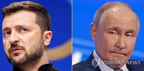 젤렌스키 우크라 대통령과 푸틴 대통령[AFP 연합뉴스 자료사진. 재판매 및 DB 금지]