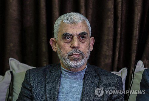 야히야 신와르[EPA 연합뉴스 자료사진. 재판매 및 DB 금지]