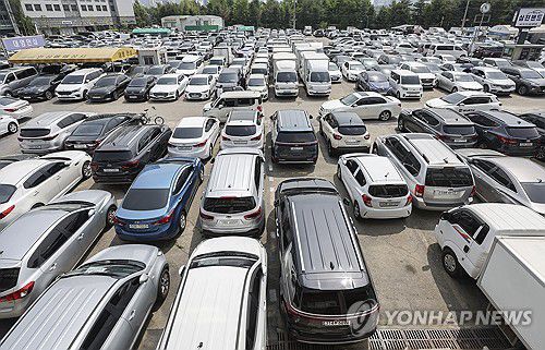 경기 침체, 고금리, 경제 전망 불확실성에 중고차 시장 다시 주목[연합뉴스 자료사진]