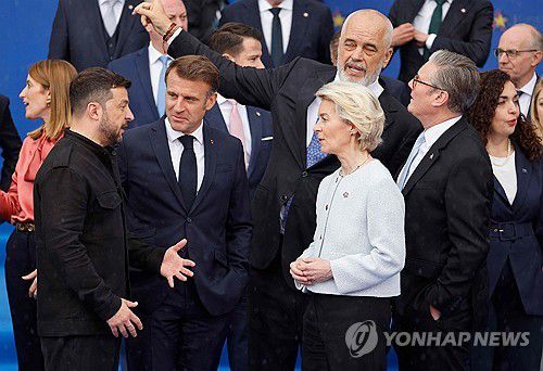 유럽 정상들[AFP=연합뉴스 재판매 및 DB 금지]