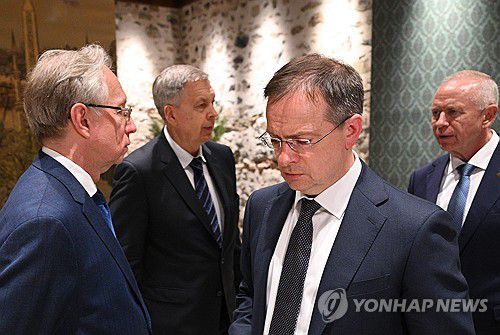 러시아 협상 대표단[타스 연합뉴스]