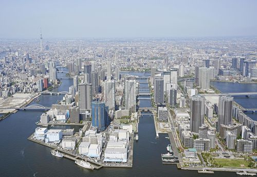 도쿄의 고층 아파트 밀집 지역  [교도=연합뉴스]