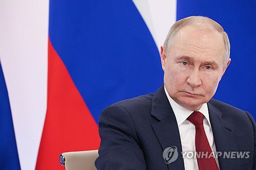 푸틴 대통령[크렘린궁 사진기자단 스푸트니크 EPA=연합뉴스]