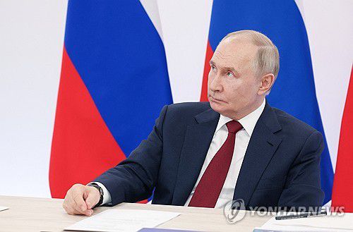 블라디미르 푸틴 러시아 대통령[로이터/크렘린풀 연합뉴스. 재판매 및 DB 금지]