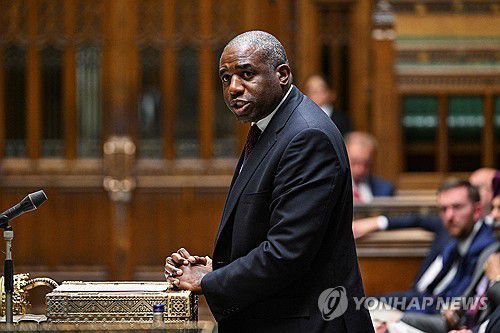 20일 하원에서 이스라엘 군사작전 확대 맹비난한 래미 외무 장관[AFP 연합뉴스 재판매 및 DB 금지]